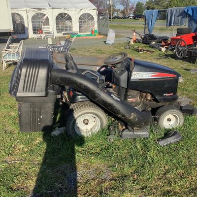 143 Craftsman GT5000 48" Deck Kohler 25HP Lawn Mower with Riding Mower Baggage Attachments