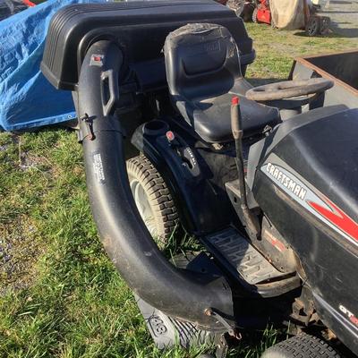 143 Craftsman GT5000 48" Deck Kohler 25HP Lawn Mower with Riding Mower Baggage Attachments