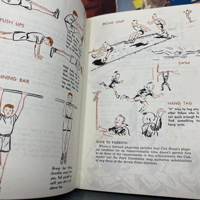 Vintage Lot of 1950's Bear, Wolf, & Lion Boy Scout of America Handbooks