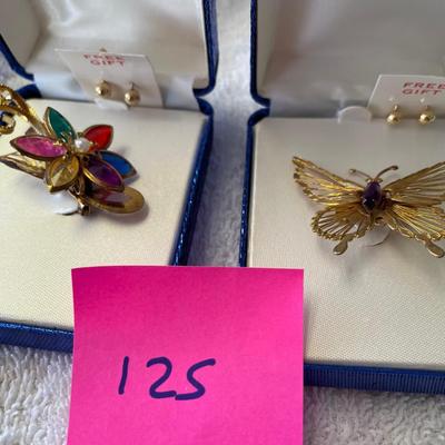 Vintage Montgomery Wards Brooches NIB