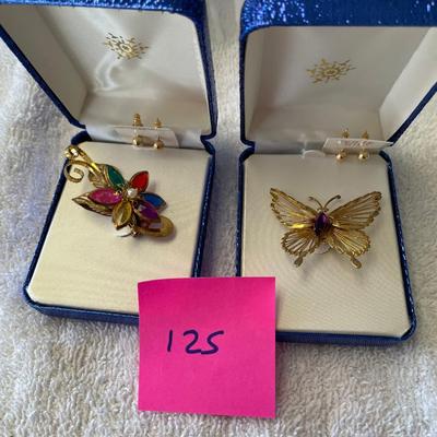 Vintage Montgomery Wards Brooches NIB