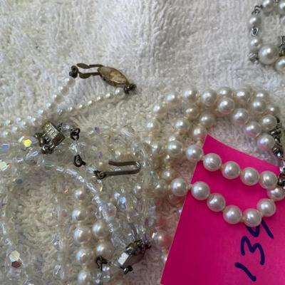Lot of Pearl & Crystal Necklaces