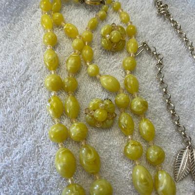 Bright Yellow Beads & necklaces