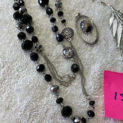 Lot of Black & Silver jewelry