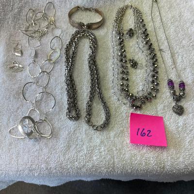 Lot of Silvertone Jewelry