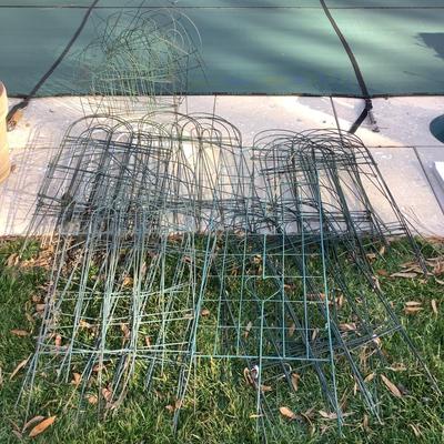 1102 Green Metal Fencing Lot