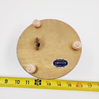 VINTAGE SWISSCO MUSICAL VANITY POWDER MUSIC BOX