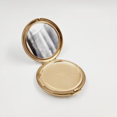 VINTAGE GOLD TONED STRATTON SWAN COMPACT POWDER MIRROR