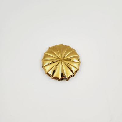 VINTAGE ELGIN AMERICAN GOLD TONED POWDER COMPACT