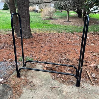 1193 Landmann Black Metal Outdoor Firewood Rack