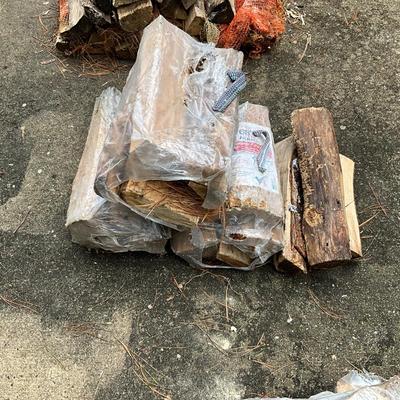 1197 Lot of Three Bundles of Firewood