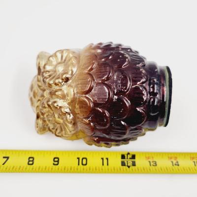 VERY CUTE 2 TONE GLASS OWL DECOR