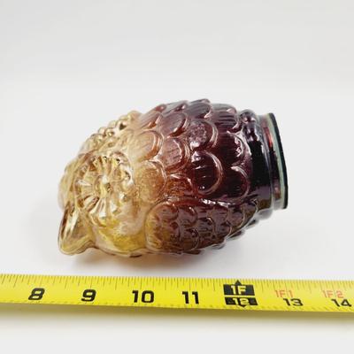 VERY CUTE 2 TONE GLASS OWL DECOR