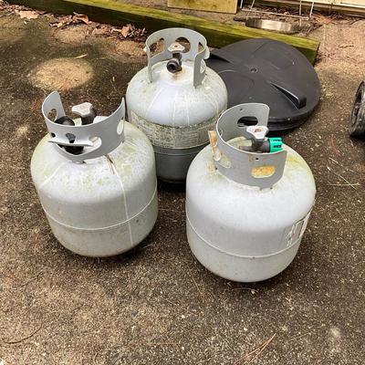 1206 Three Propane Tanks