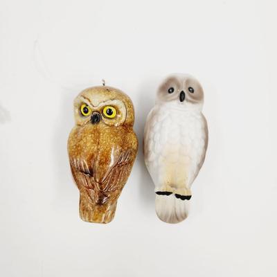 TRIO OF OWL DECOR PIECES
