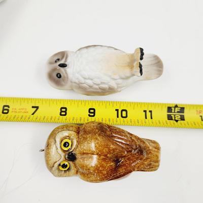 TRIO OF OWL DECOR PIECES