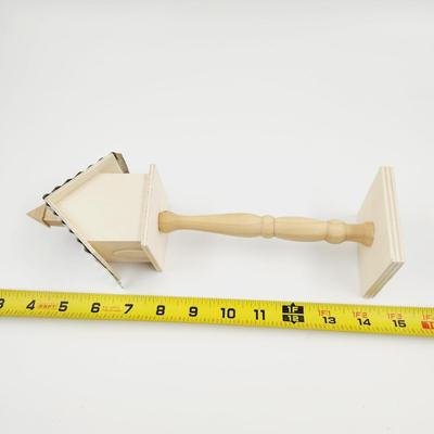 UNPAINTED WOODEN TALL BIRD HOUSE STAND