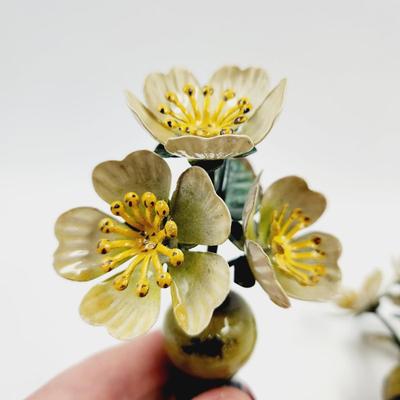METAL FLOWER WINE CORK STOPPER