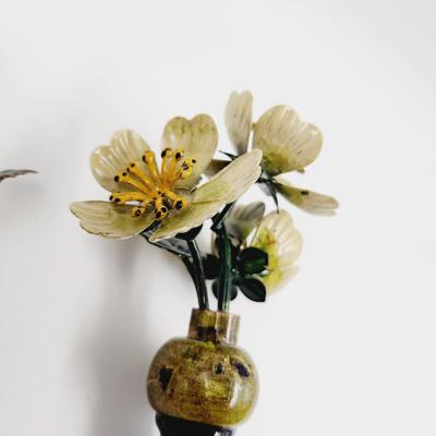 METAL FLOWER WINE CORK STOPPER