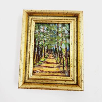 VINTAGE ORIGINAL EHER FRAMED ART