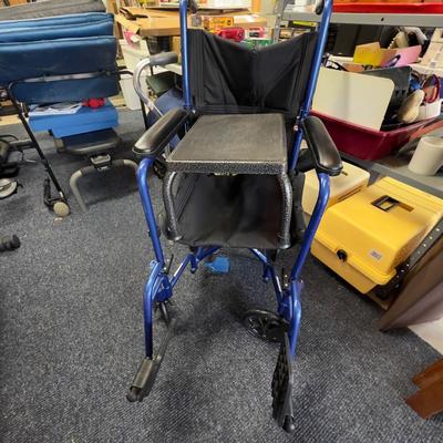 1212 DRIVE ATC Series Aluminum Transport Chair with Stool