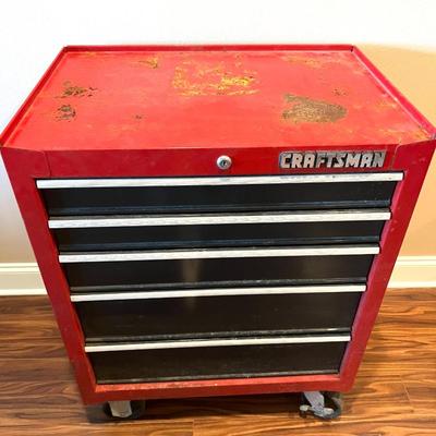 CRAFTSMAN METAL TOOLBOX & TOOLS