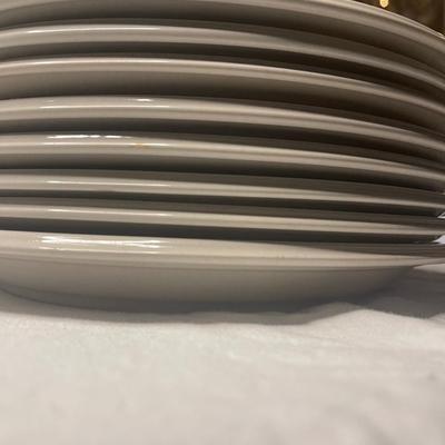 Vintage stoneware dinner plates
