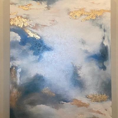 Large blue/gold artwork