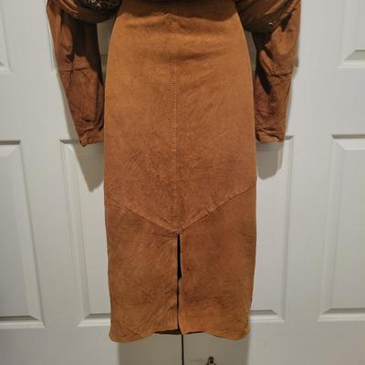 Georeous fully lined Novello -Bloom Suede 2 piece suit