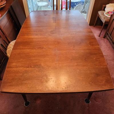 Mid Century Modern Dining Table +6 Chairs Broyhill Brasilia Collection MCM