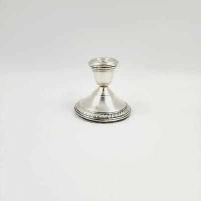 BEAUTIFUL WEIGHTED STERLING CANDLE HOLDER