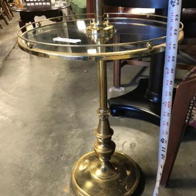 floor lamp with glass table