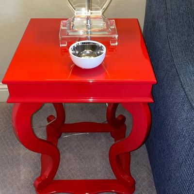 Red side tables