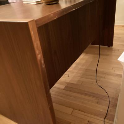 Mid century modern teak wood desk