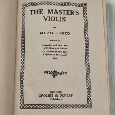 1904 THE MASTER'S VIOLIN by MYRTLE REED