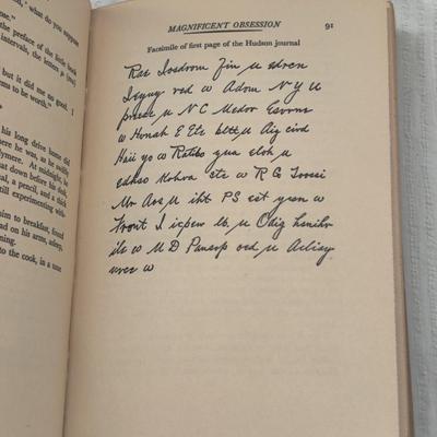 1938 MAGNIFICENT OBSESSION by LLOYD C. DOUGLAS