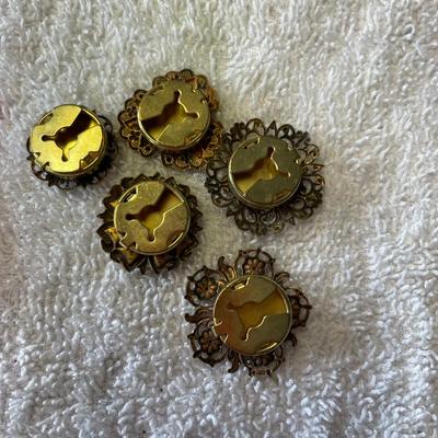Lot of Victorian style Button covers