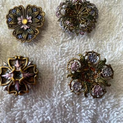 Lot of Victorian style Button covers