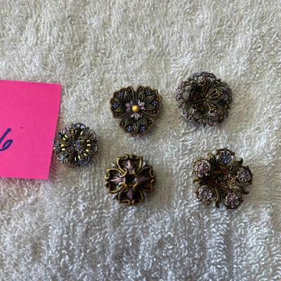 Lot of Victorian style Button covers