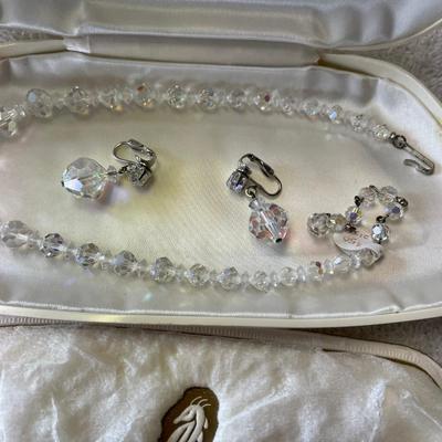 Laguna Aurora Borealis Bead Necklace & Earrings in original box