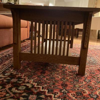 Stickley mission MCM oak coffee table
