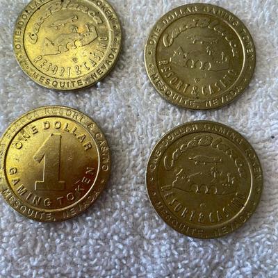 Casablanca Casino 4 $1 Slot tokens