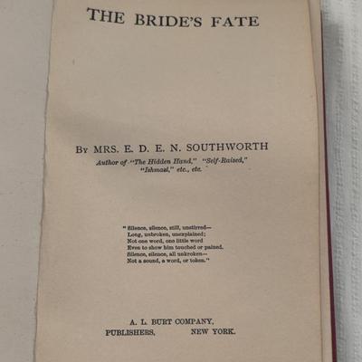 THE BRIDE'S FATE by MRS. SOUTHWORTH (EARLY 1900'S?)