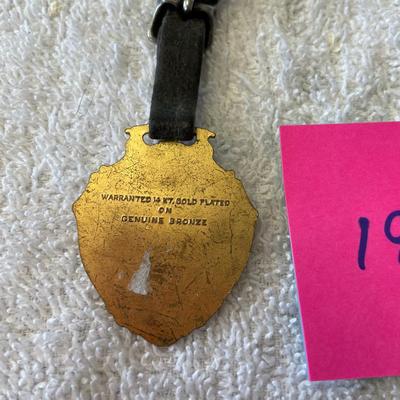 Rare State of Colorado Seal Gold Plated Watch Fob
