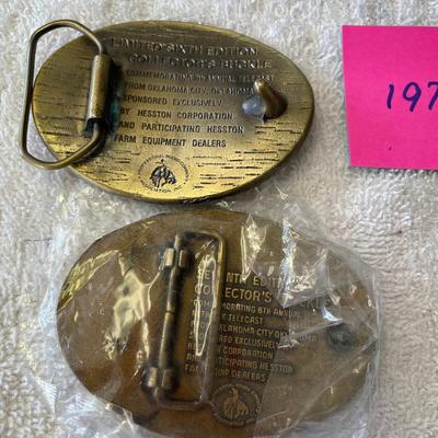 Hesston National Finals Belt Buckles