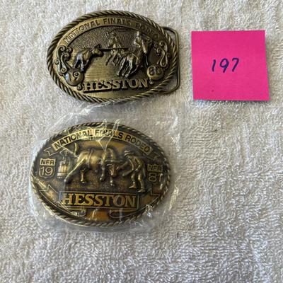Hesston National Finals Belt Buckles