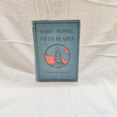 1924 BOBBS MERRILL FIFTH READER STATE OF KANSAS