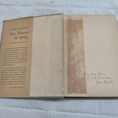 1956 FACE TOWARD THE SPRING by FAITH BALDWIN