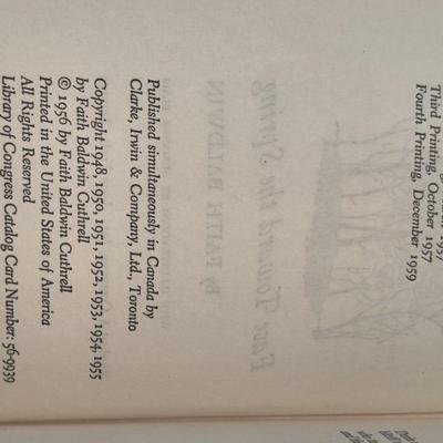 1956 FACE TOWARD THE SPRING by FAITH BALDWIN