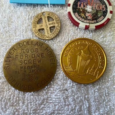 Lot of Chips, Tokens, & Coins